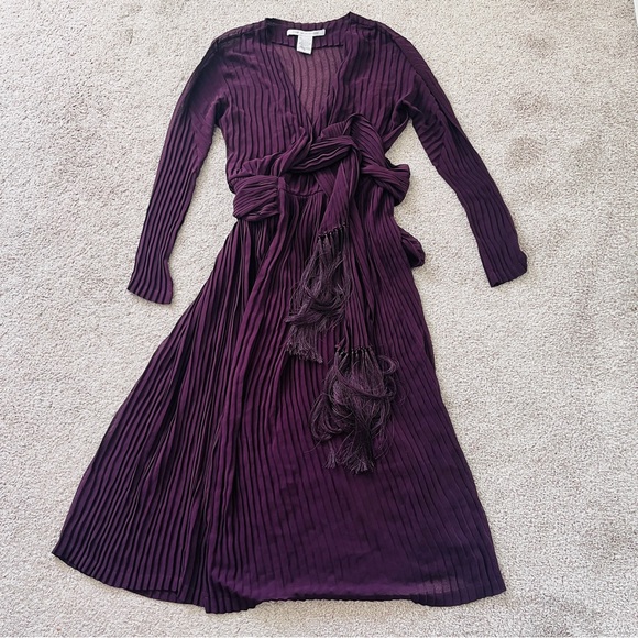 Diane Von Furstenberg Dresses & Skirts - Diane Von Furstenberg NWT TWO Dresses Purple WRAP Dress & Matching SLIP Dress